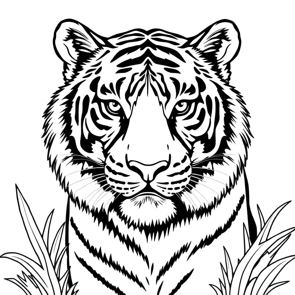 Free Printable Tiger Coloring Pages