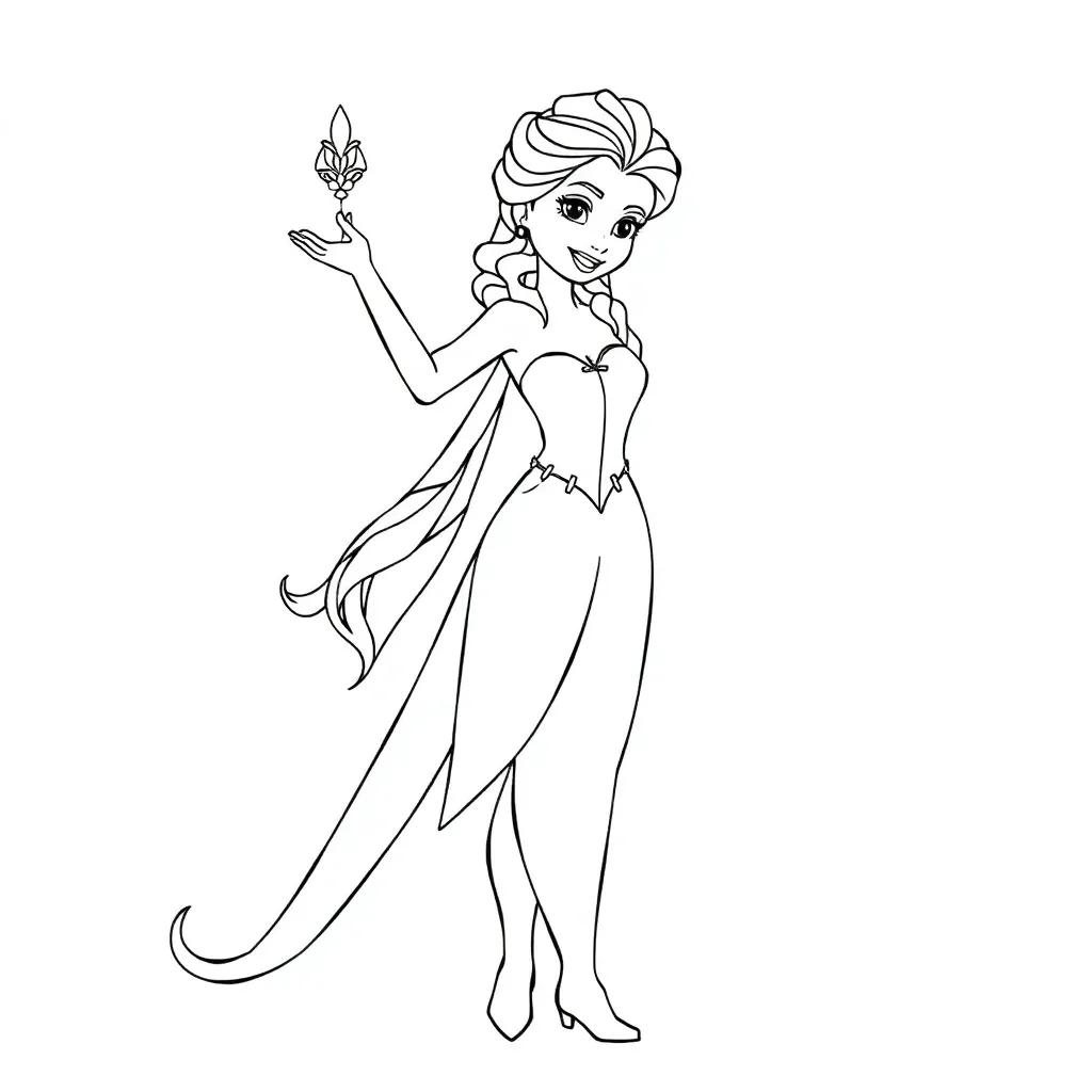 Free Coloring Pages Elsa