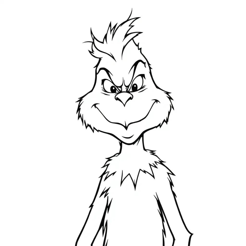 Free Printable Grinch Coloring Page