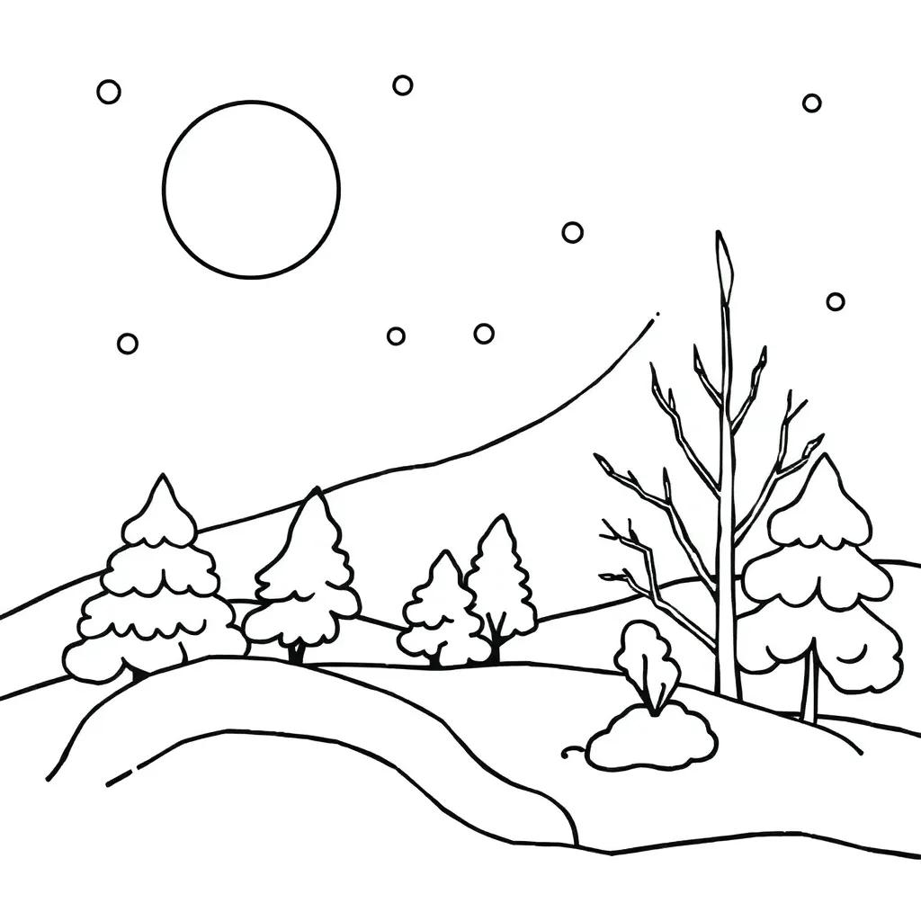 Free Printable Winter Color Pages