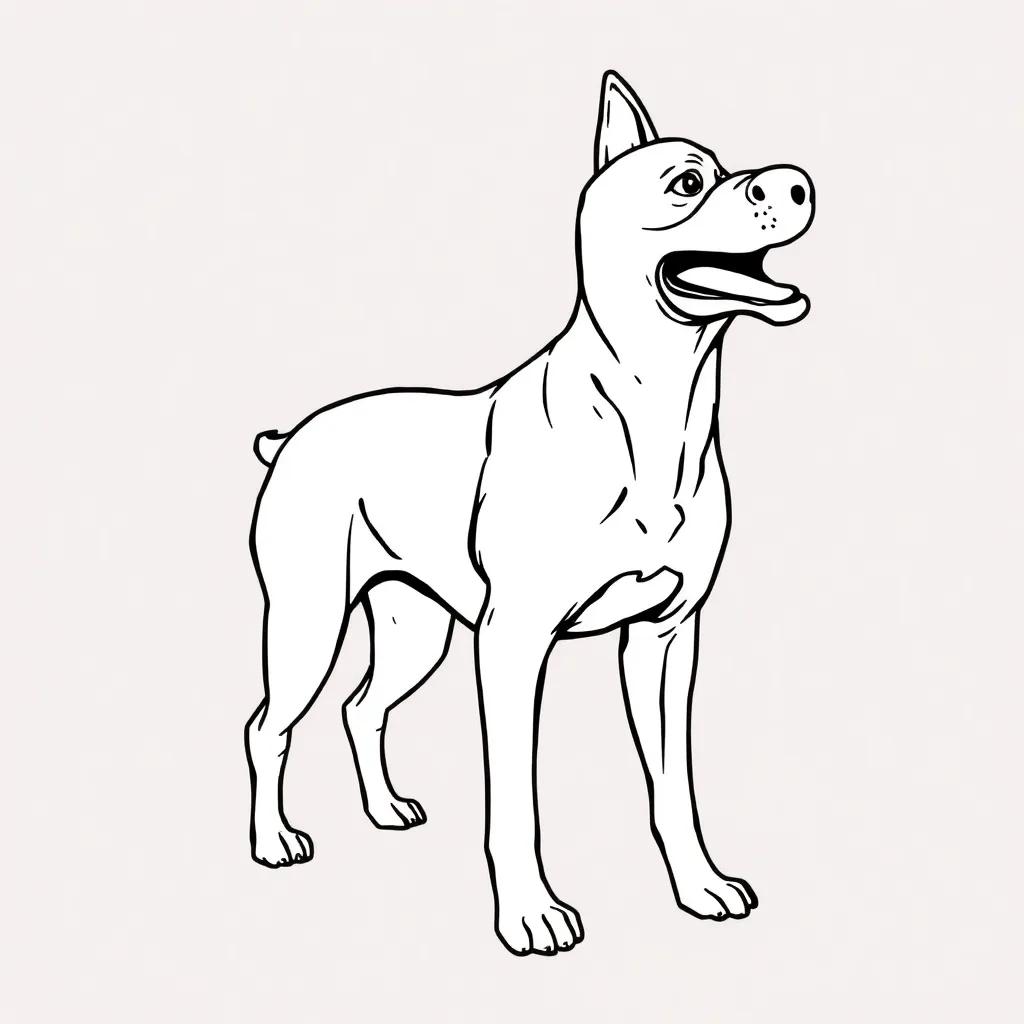 Free Dog Man Coloring Pages