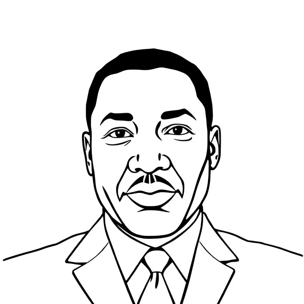 Free Printable Martin Luther King Jr Coloring Page