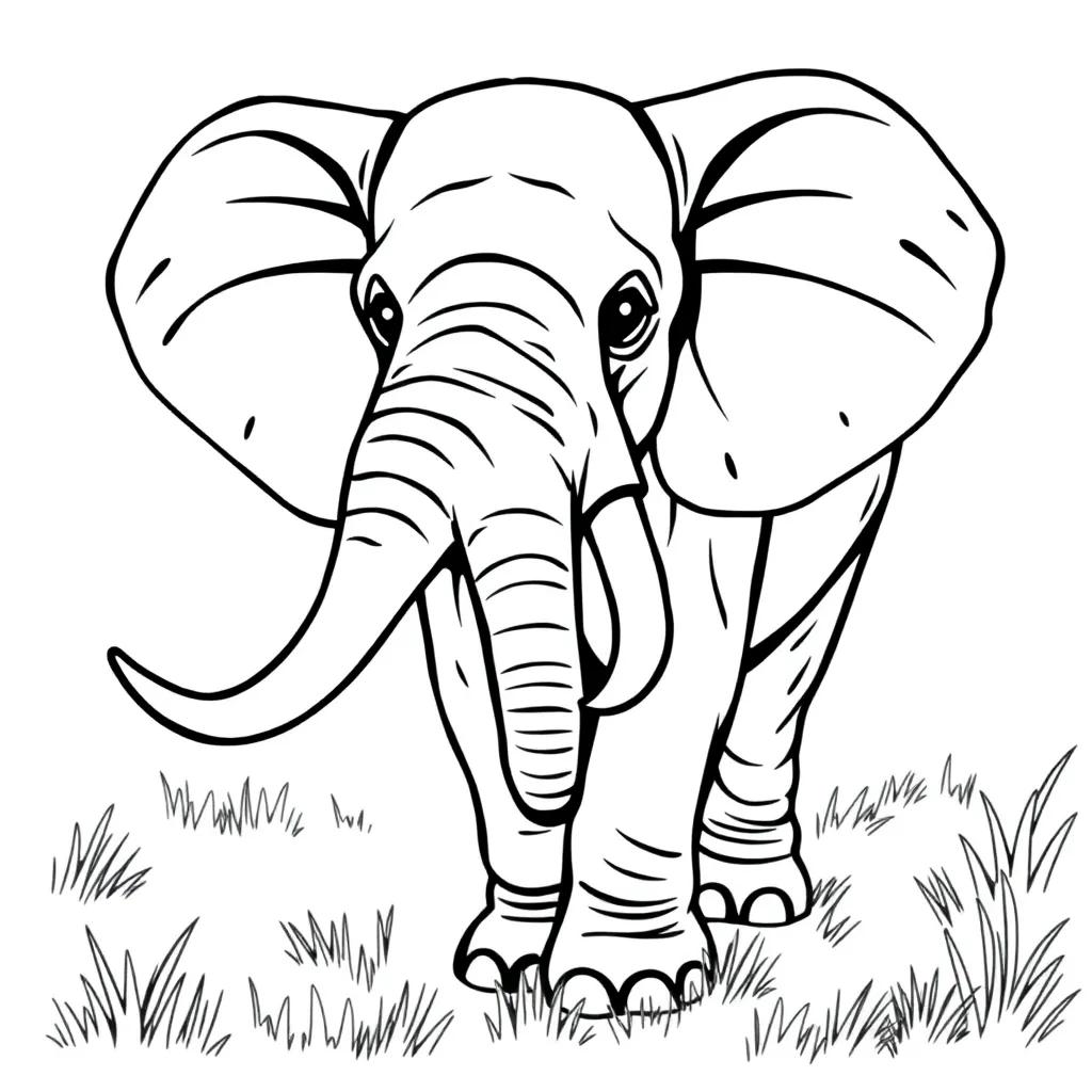 Free Elephant Coloring Pages Printable