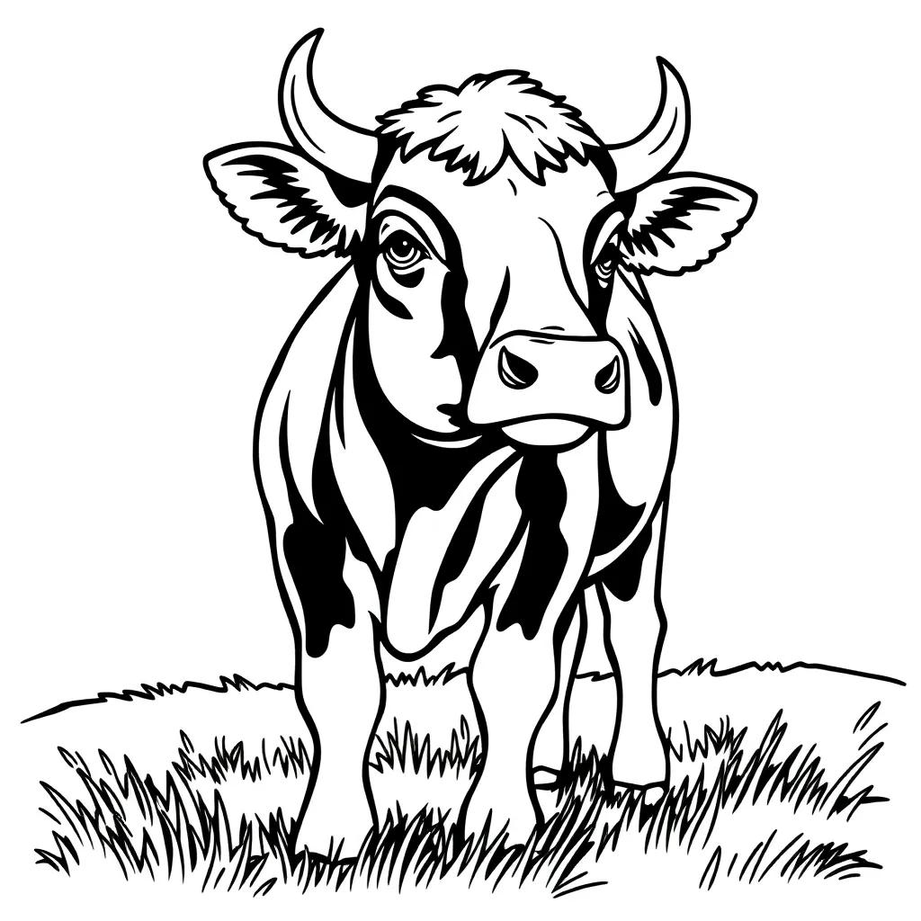 Free Printable Cow Coloring Pages Free Printable Cow Coloring Pages