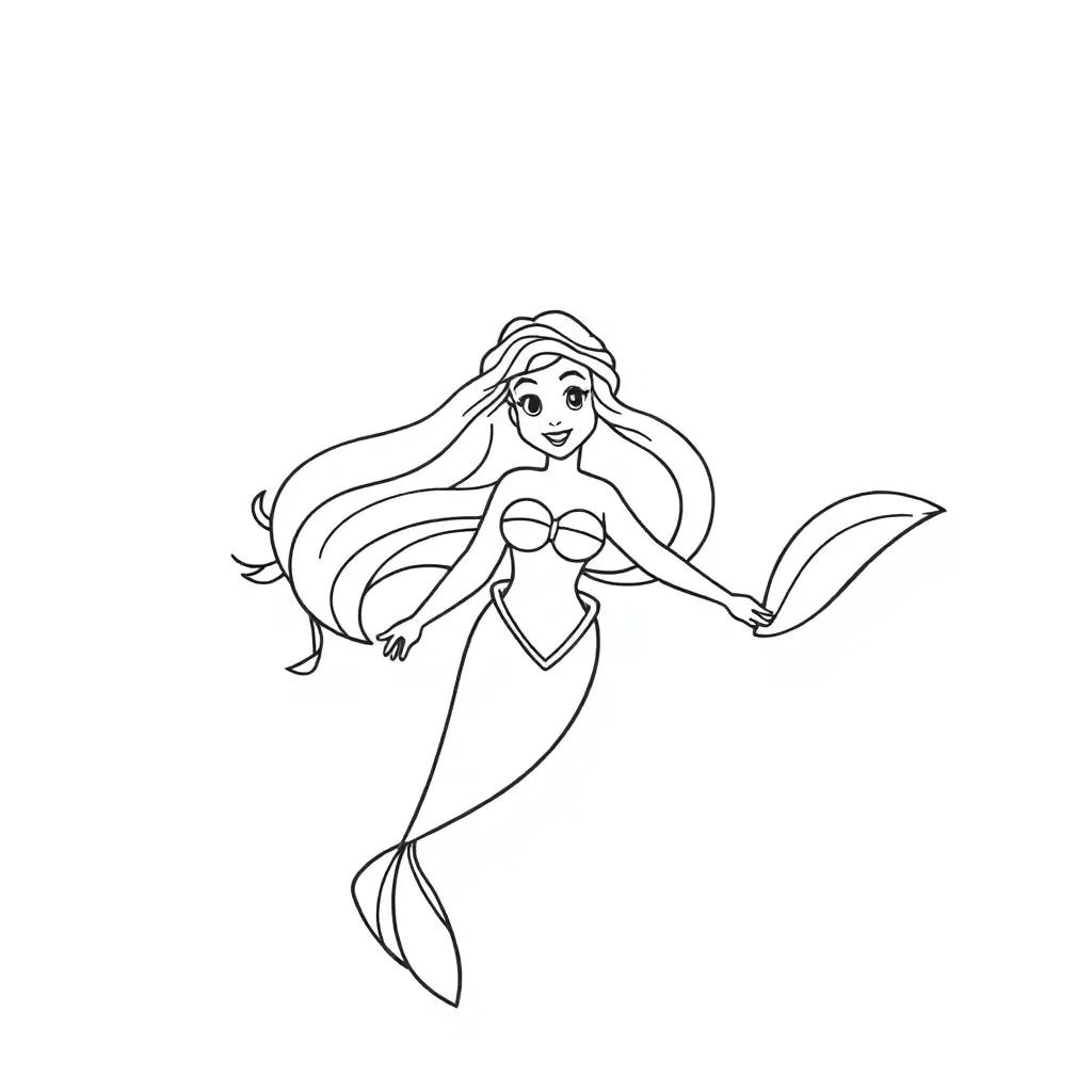Free Printable Ariel Coloring Pages