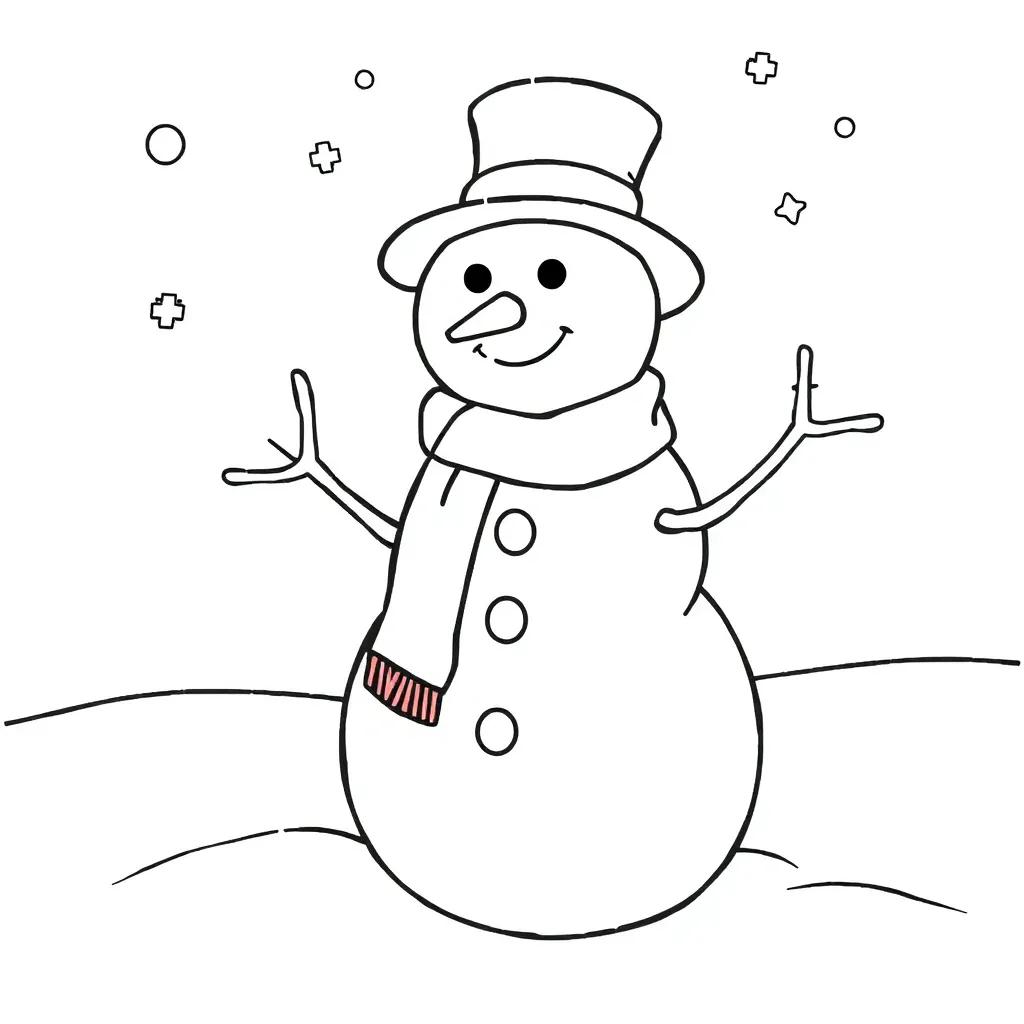 Free Printable Snowman Coloring Pages Free Printable Snowman Coloring Pages