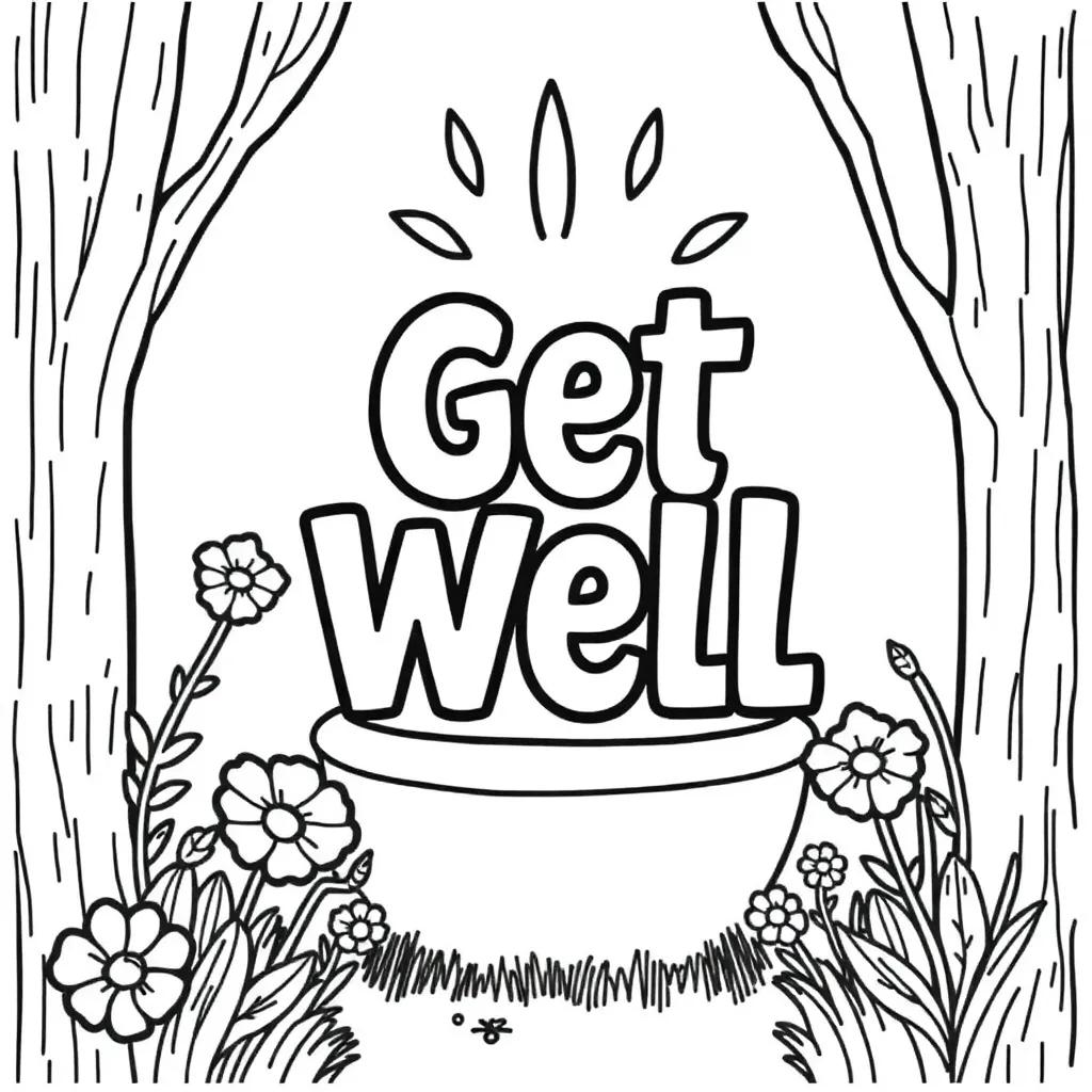 Free Get Well Coloring Pages