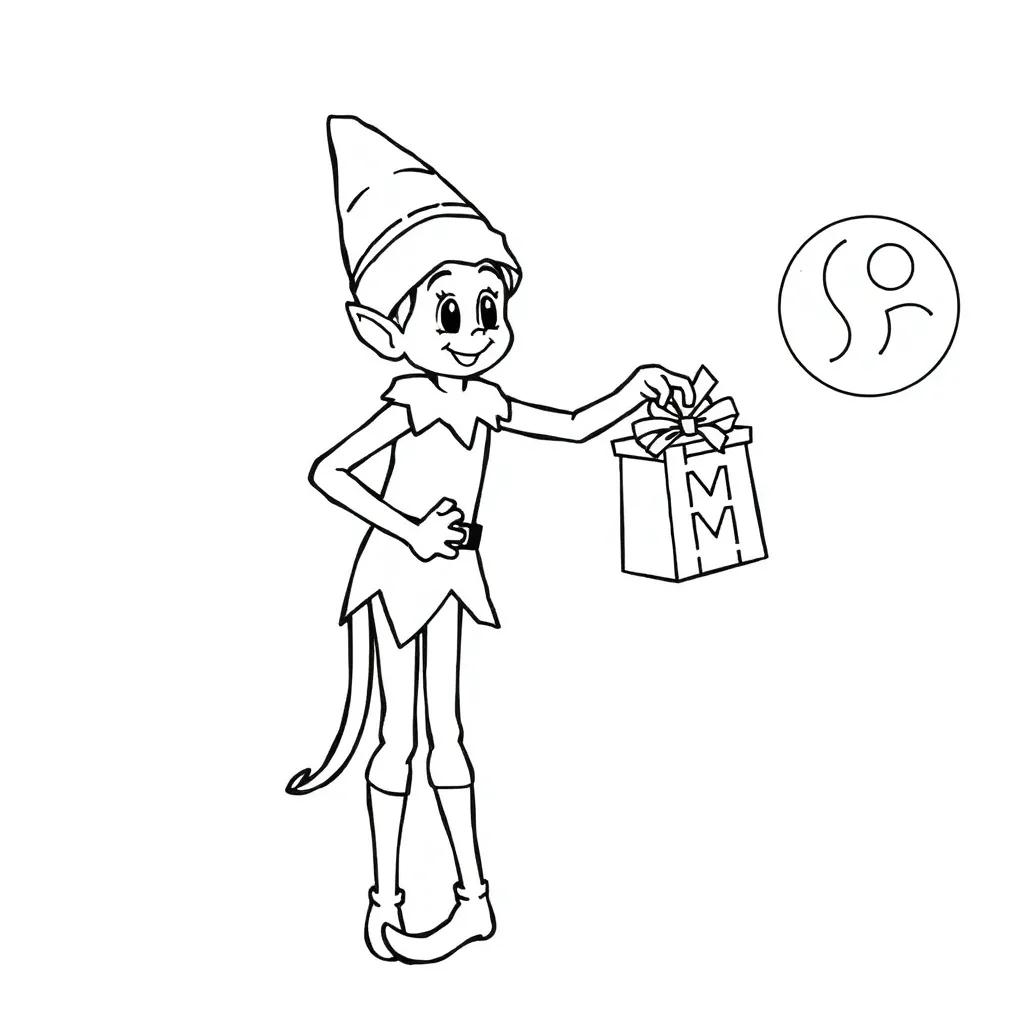 Free Coloring Pages Of Elf On The Shelf