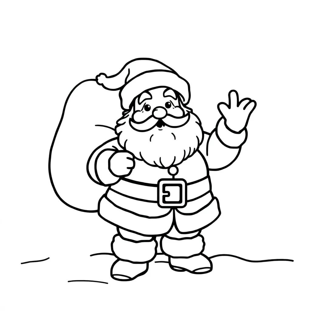 Free Santa Coloring Page Free Santa Coloring Page
