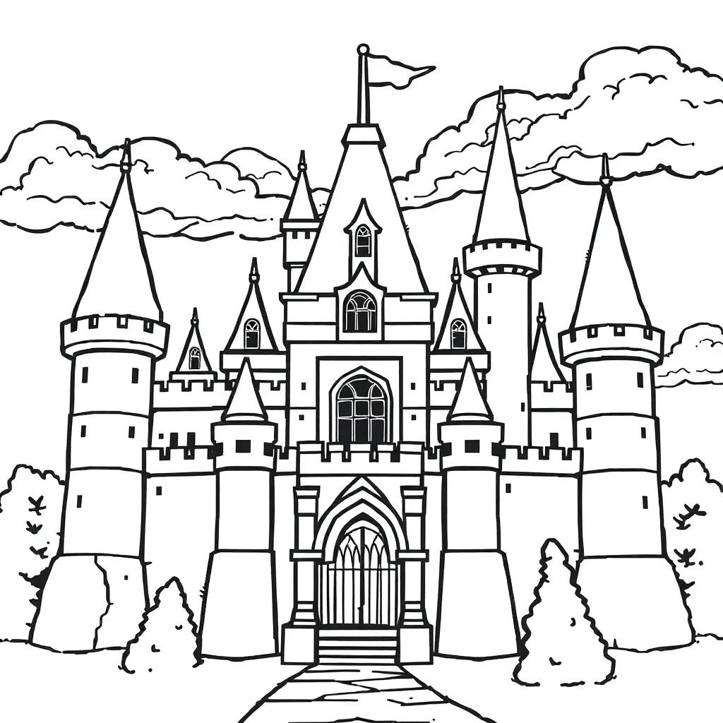 Free Castle Coloring Pages