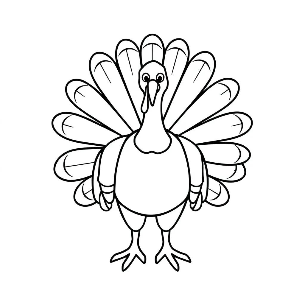 Free Turkey Color Pages Printables