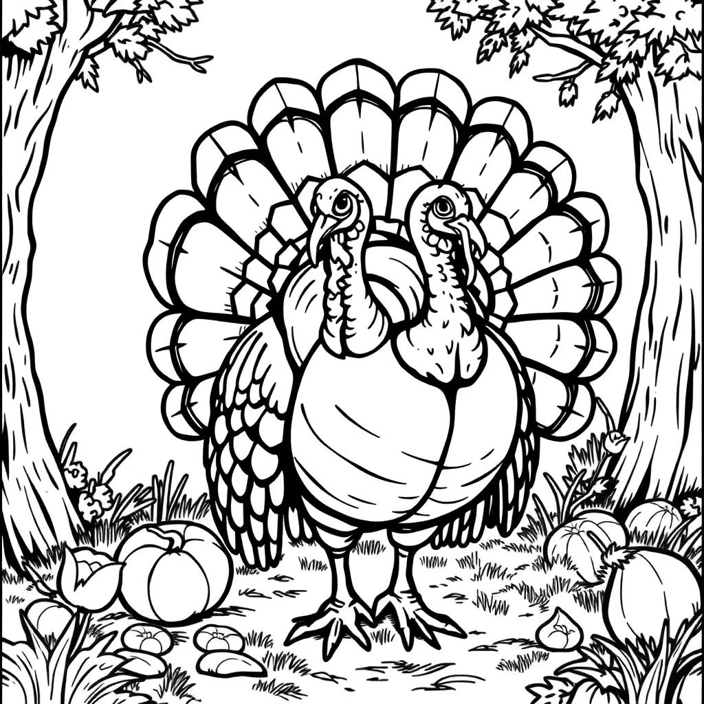 Free Coloring Pages Of Turkeys Free Coloring Pages Of Turkeys