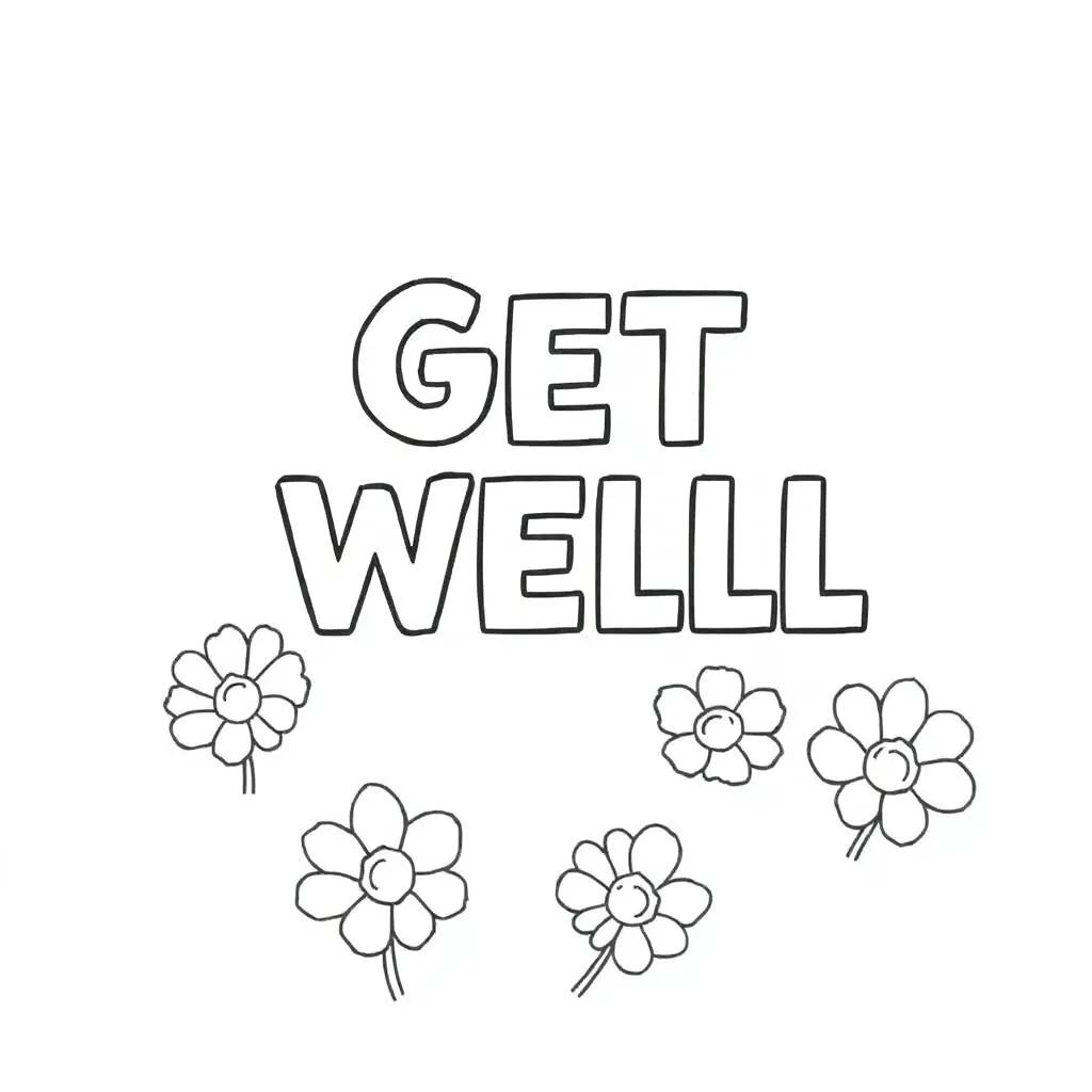 Free Printable Get Well Coloring Pages