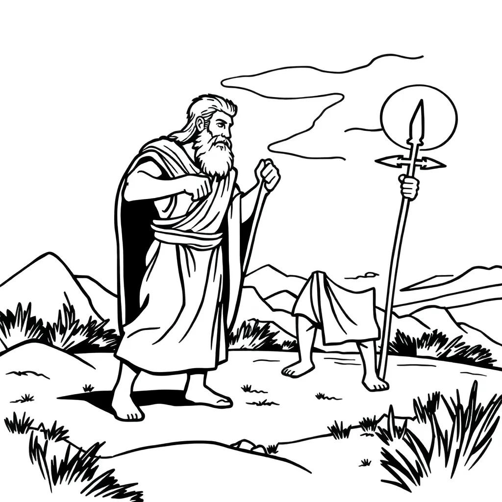 Free Coloring Pages David And Goliath