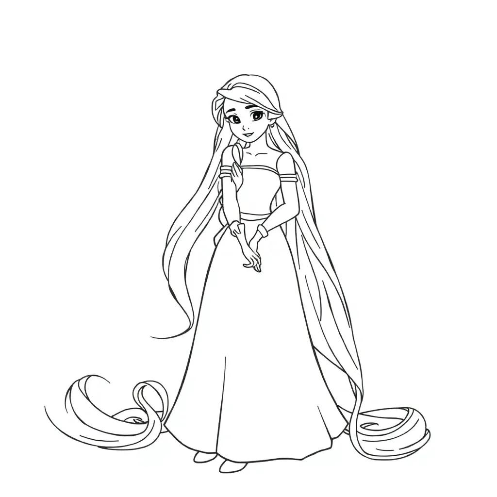 Free Printable Rapunzel Coloring Pages