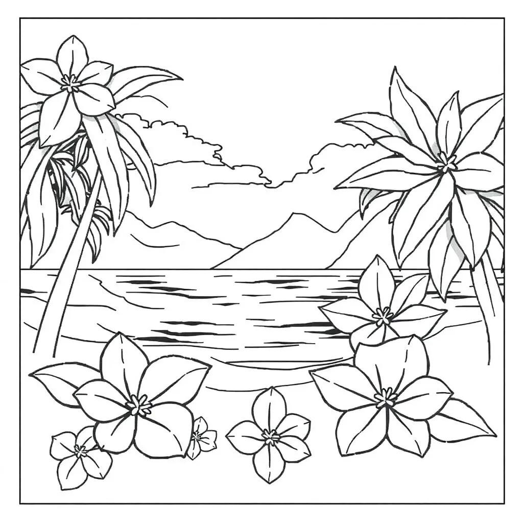 Free Hawaiian Coloring Pages