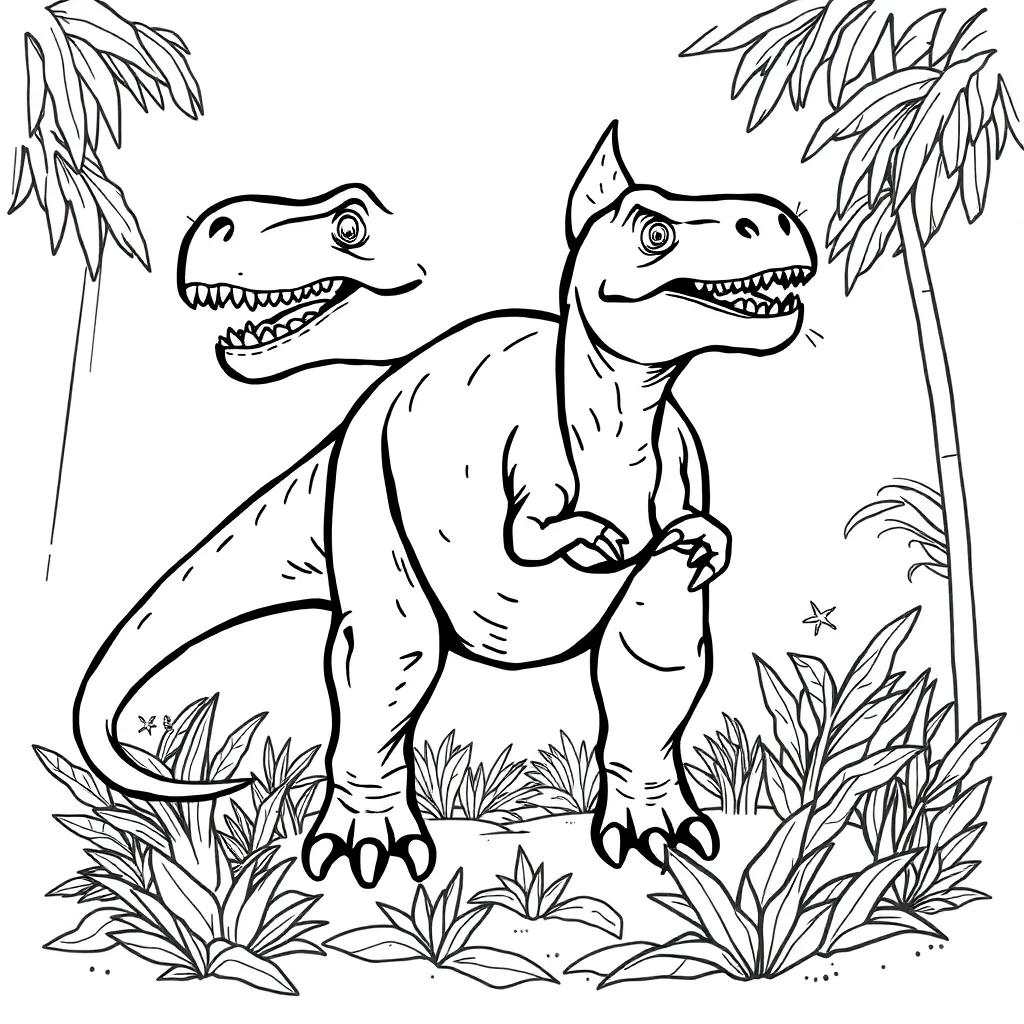 Free Dinosaur Coloring Page