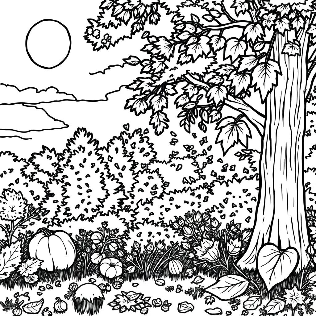 Free Coloring Pages Autumn