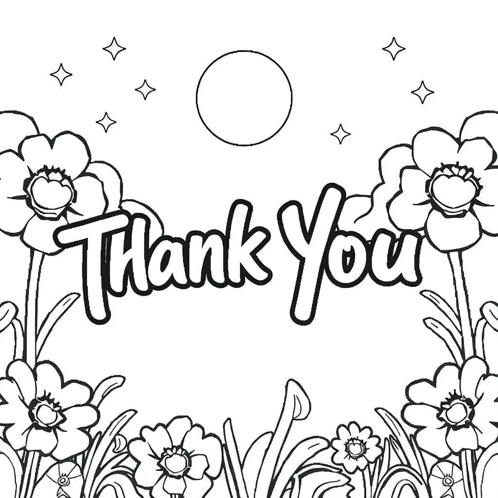 Free Coloring Pages Thank You Free Coloring Pages Thank You