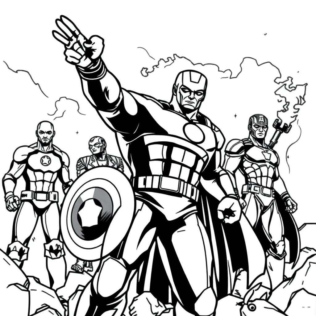 Free Coloring Pages Avengers