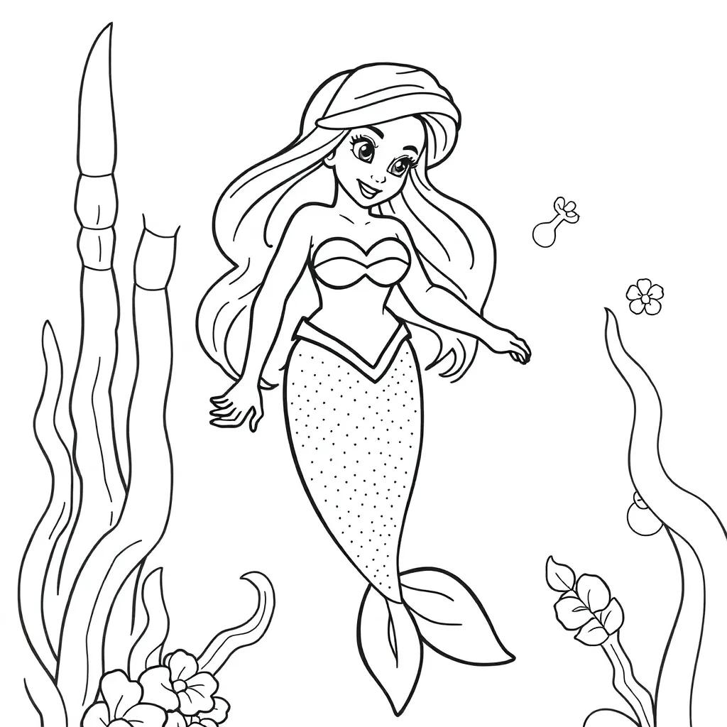 Free Ariel Coloring Pages