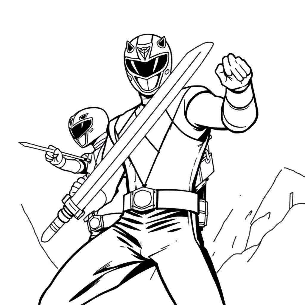 Free Coloring Pages Power Rangers