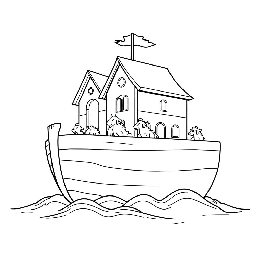 Free Noah Ark Coloring Pages