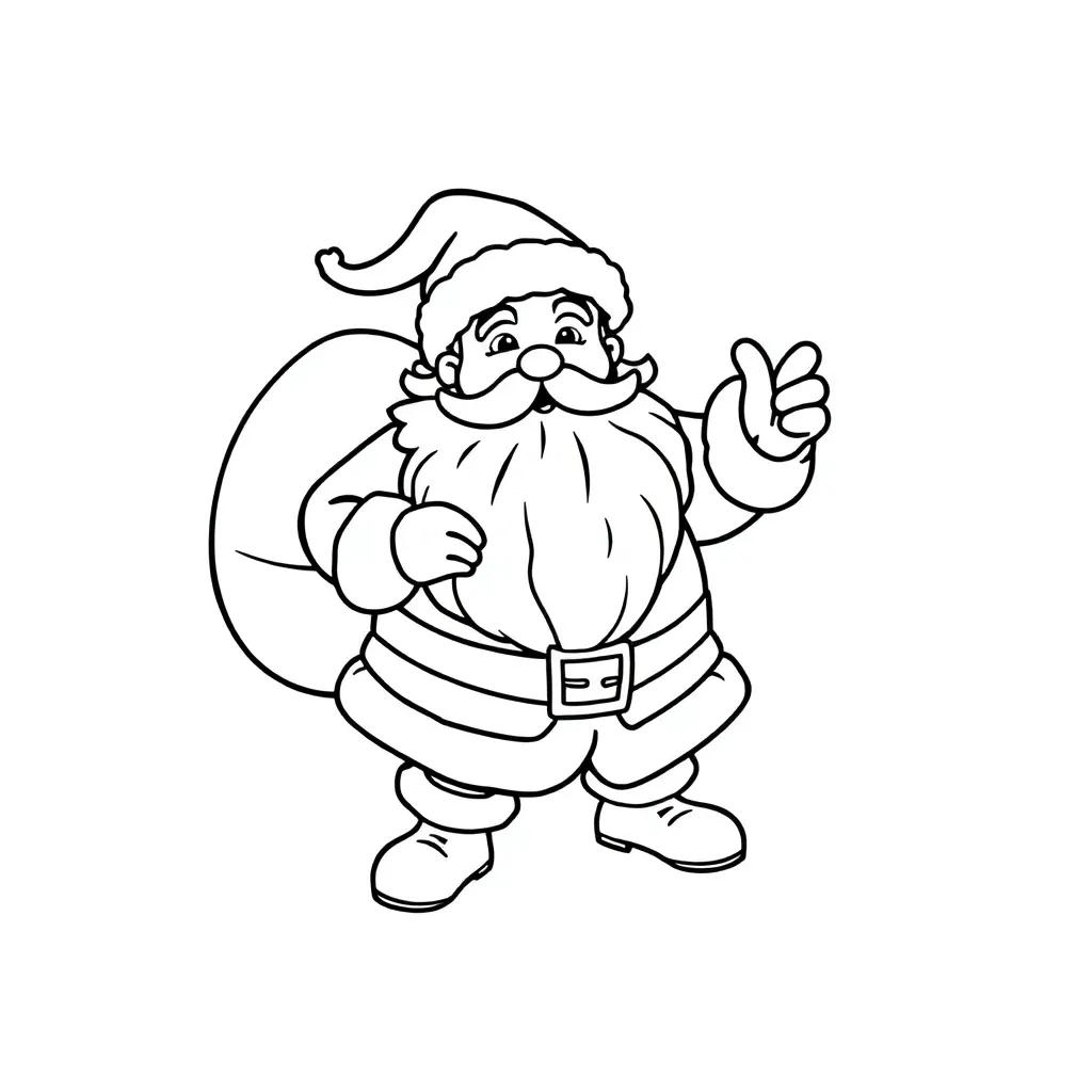 Free Santa Coloring Pages Free Santa Coloring Pages