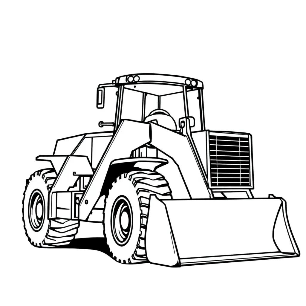 Front Loader Coloring Page