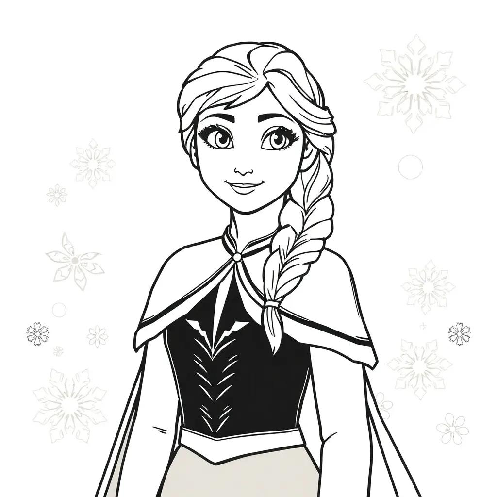 Frozen Anna Coloring Page Frozen Anna Coloring Page