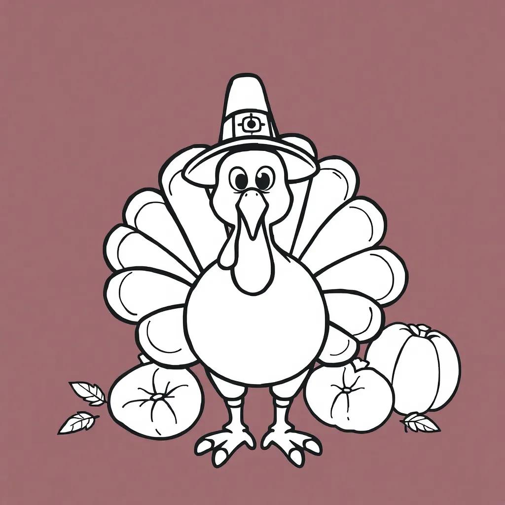 Funny Thanksgiving Coloring Pages