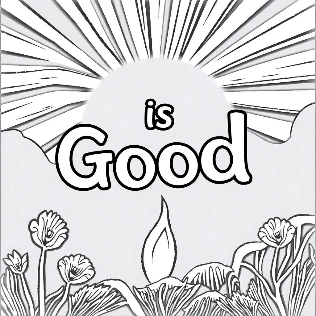 God Is Good Coloring Pages