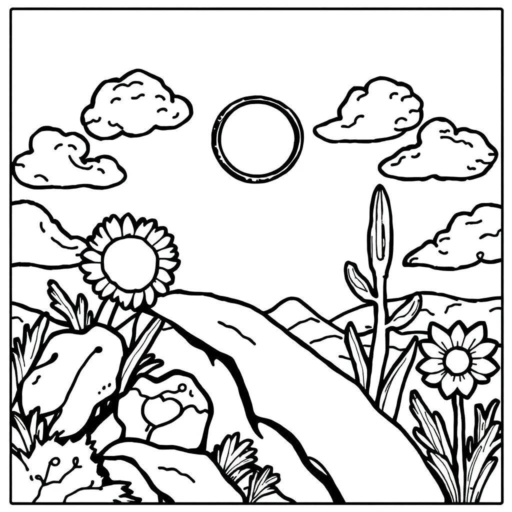 Gods Creation Coloring Page