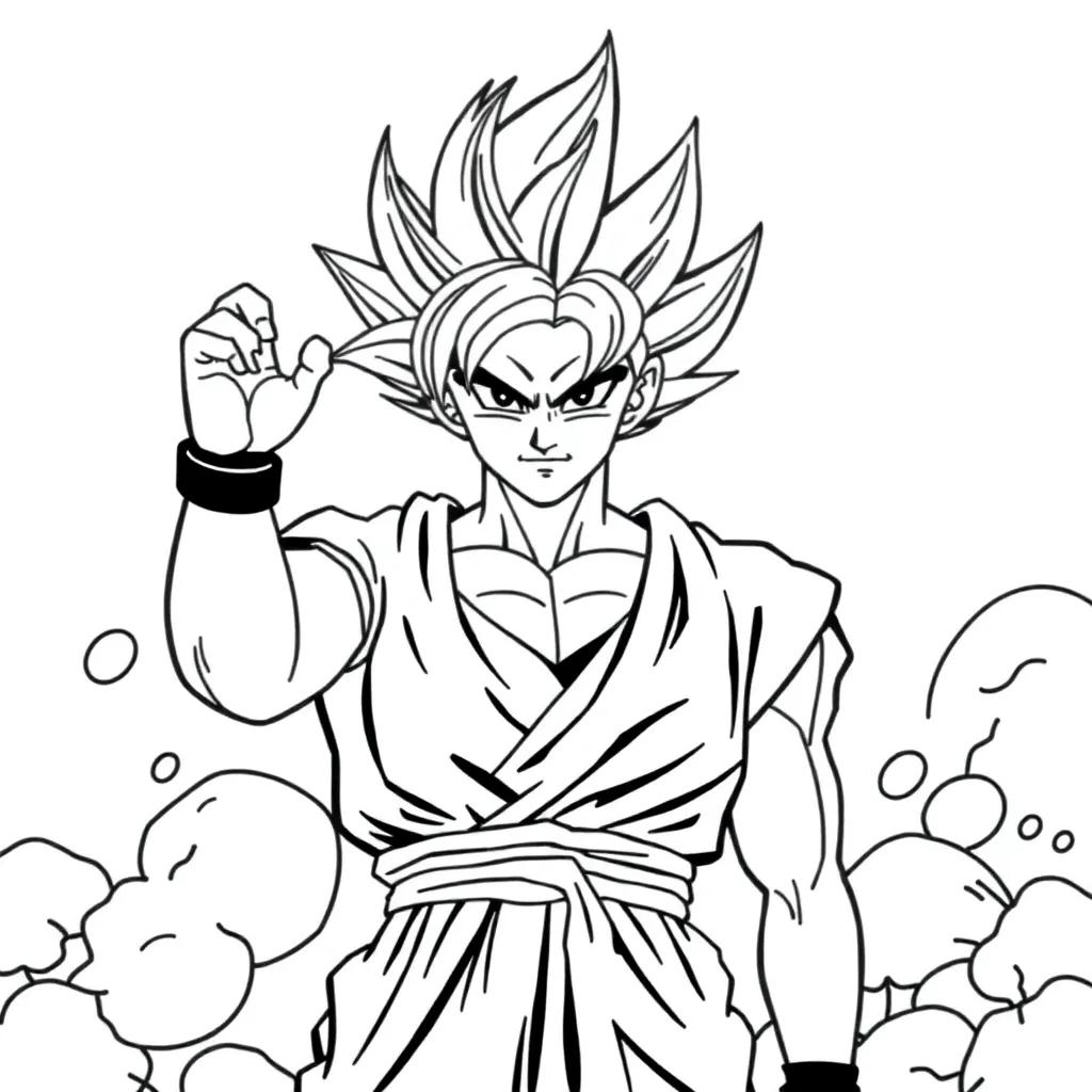 Goku Super Saiyan Coloring Pages