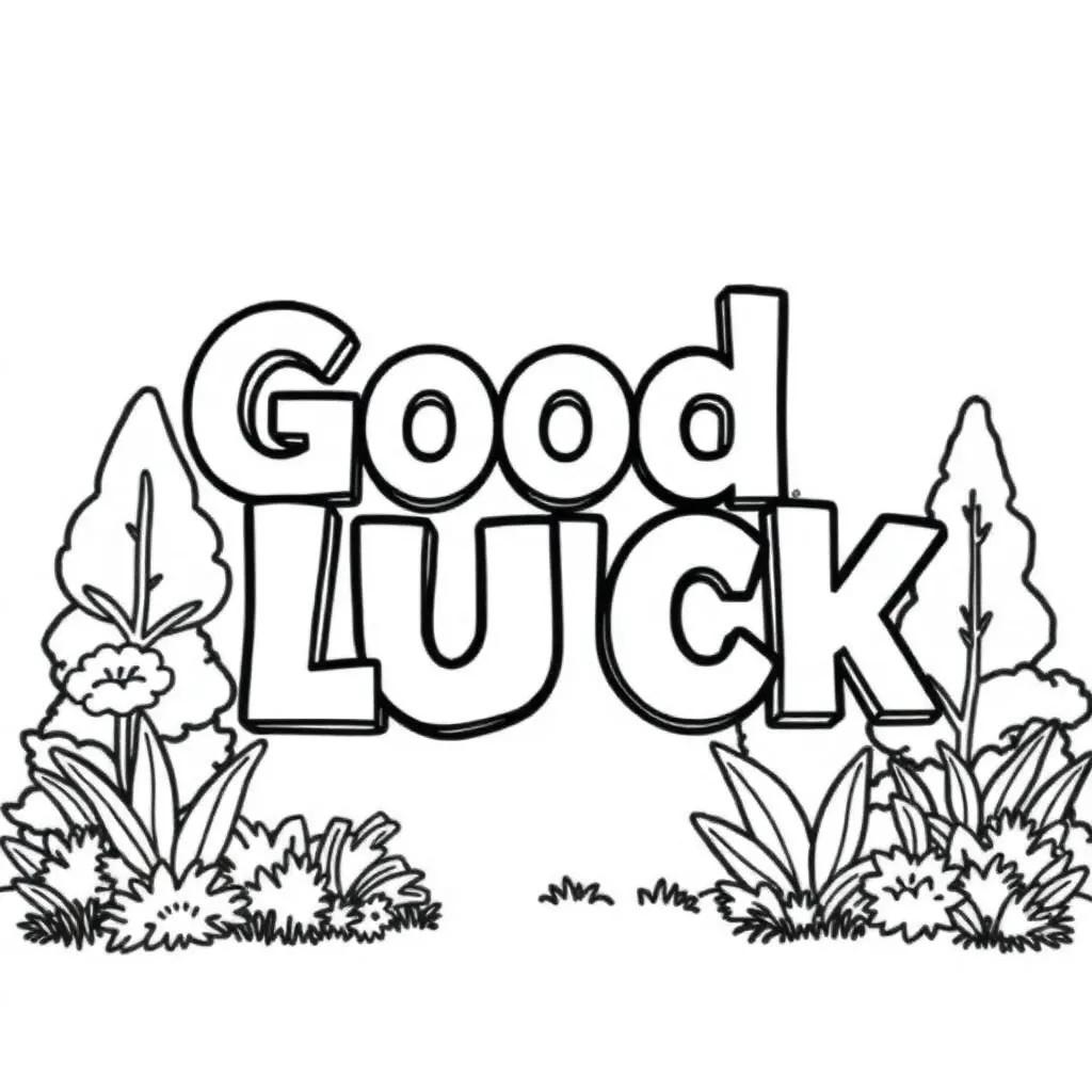 Good Luck Coloring Pages