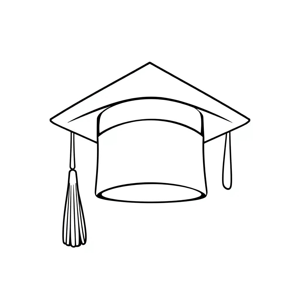 Graduation Cap Coloring Pages
