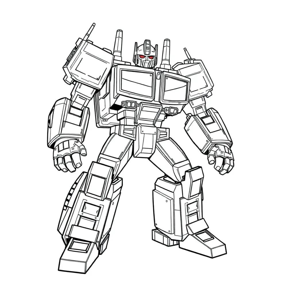 Grimlock Transformer Coloring Page