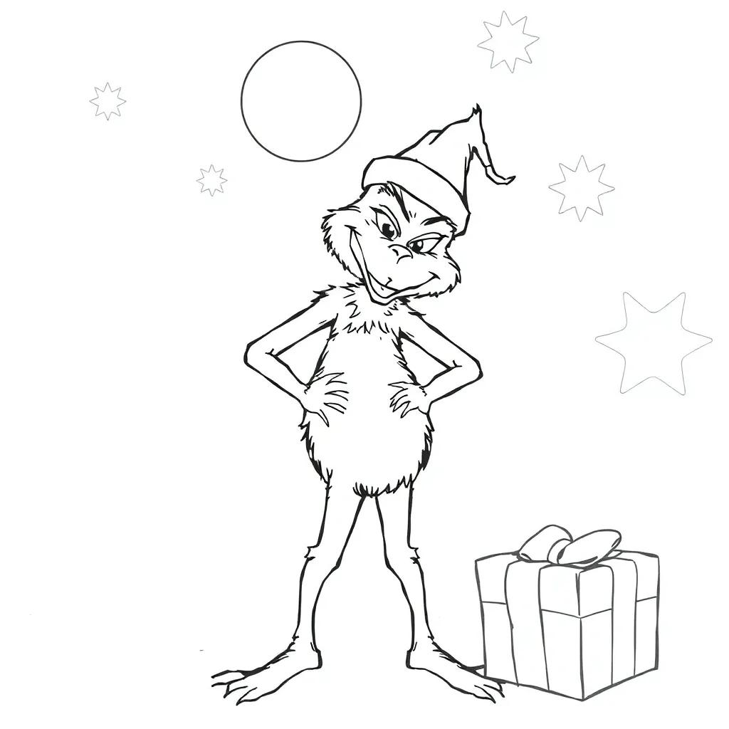 The Grinch Coloring Page Pdf