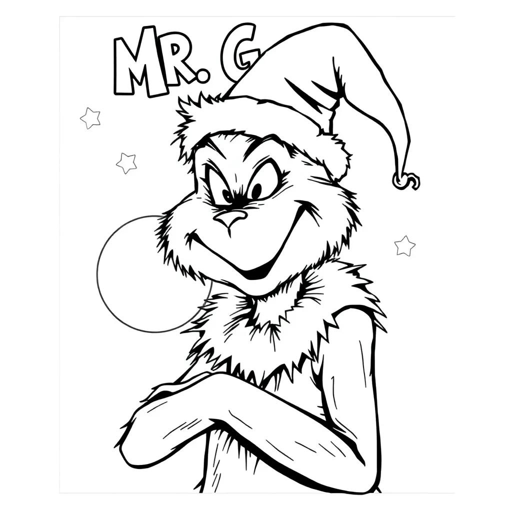 Mr Grinch Coloring Pages