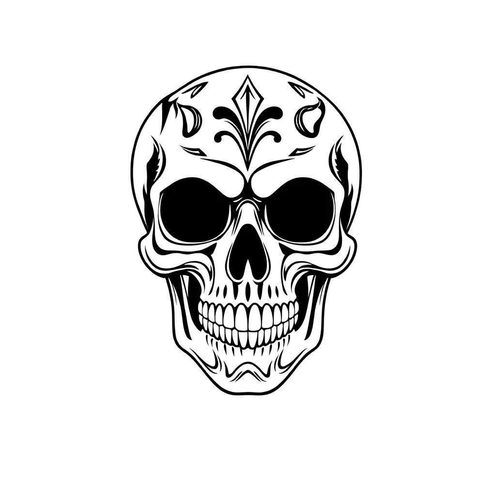 Halloween Skull Coloring Pages