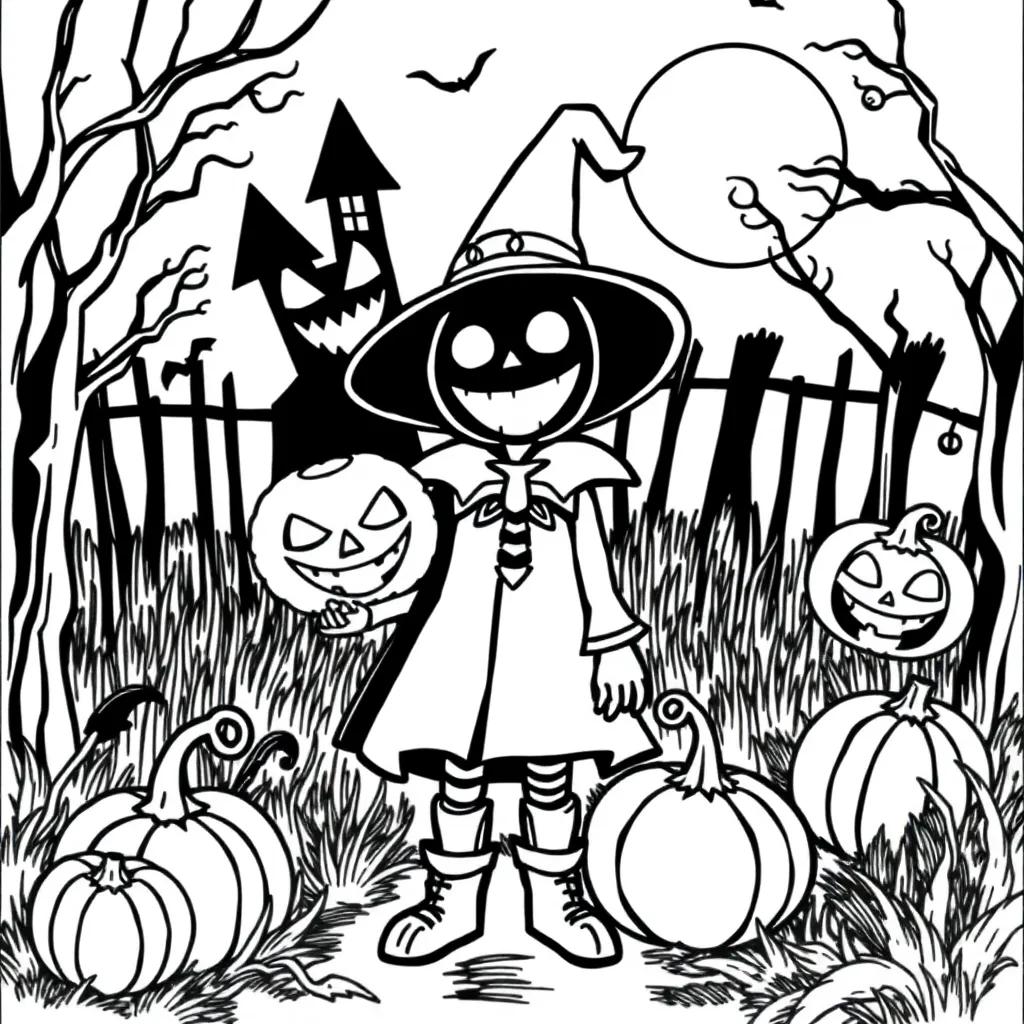 Halloween Character Coloring Pages
