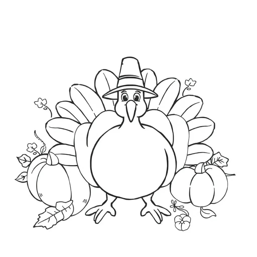 Happy Thanksgiving Coloring Pages Printable