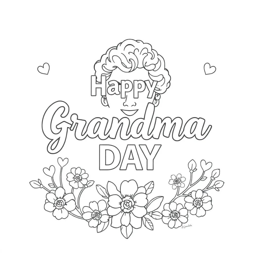Happy Mothers Day Grandma Coloring Pages Happy Mothers Day Grandma Coloring Pages