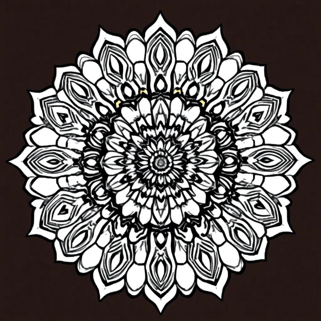 Hard Mandala Coloring Pages