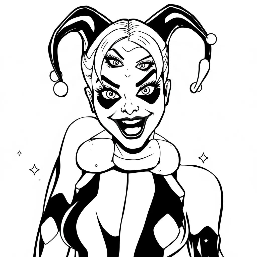 Harley Quinn Coloring Pages For Adults Harley Quinn Coloring Pages For Adults