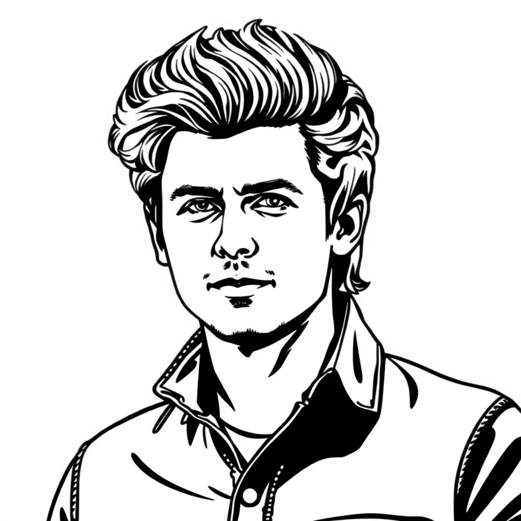 Harry Styles Coloring Pages