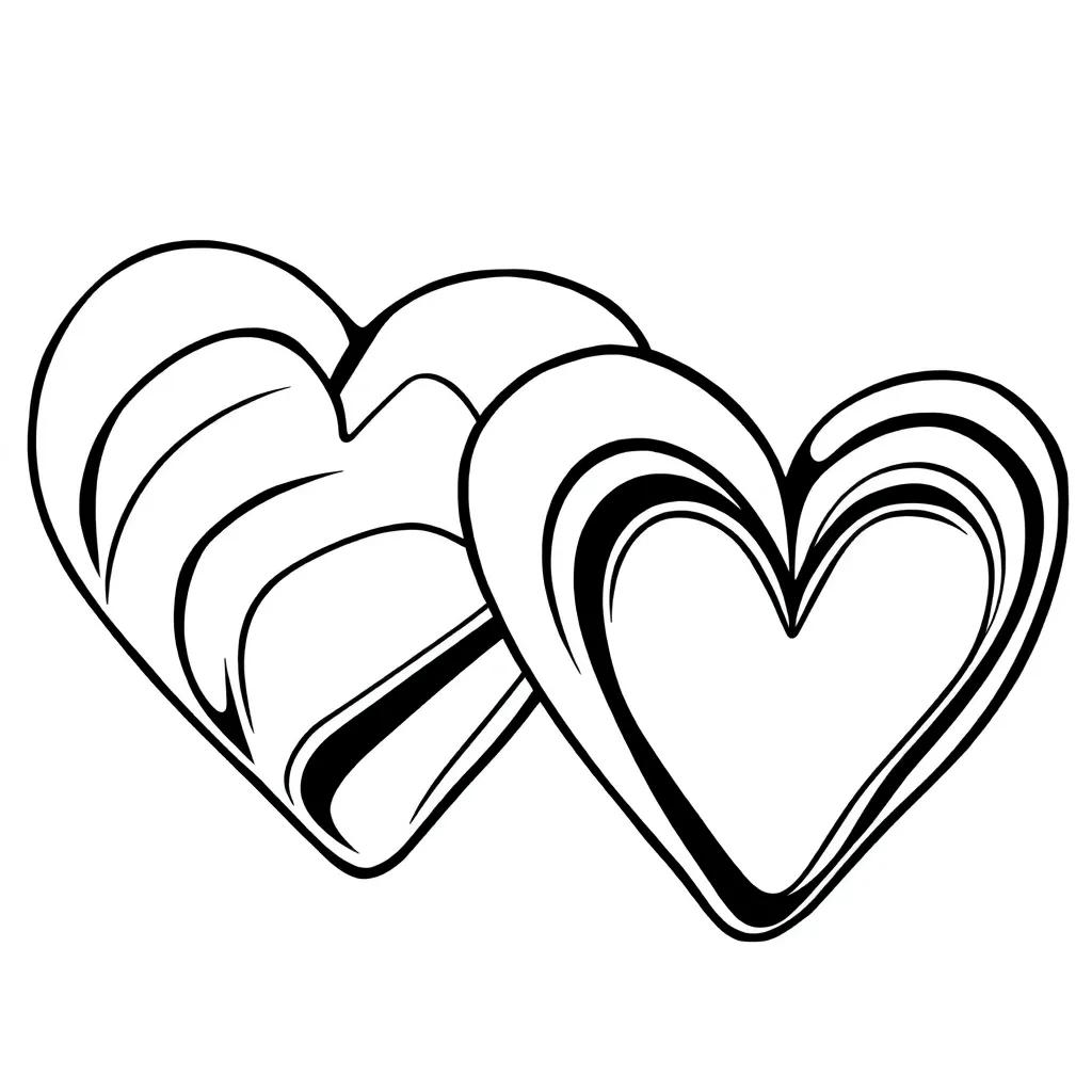 Hearts Coloring Pages Free
