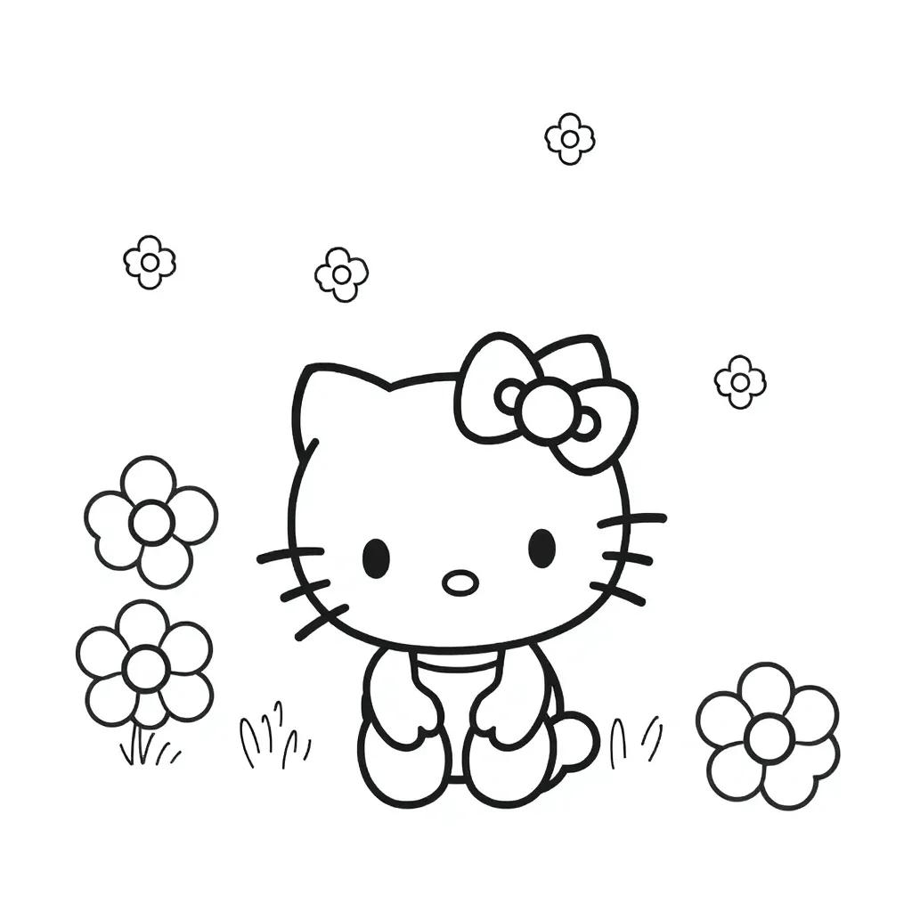 Hello Kitty Images Coloring Pages