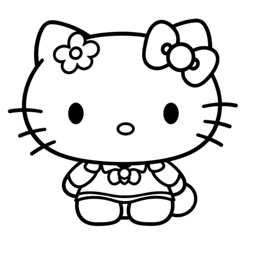 Hello Kitty Pdf Coloring Pages