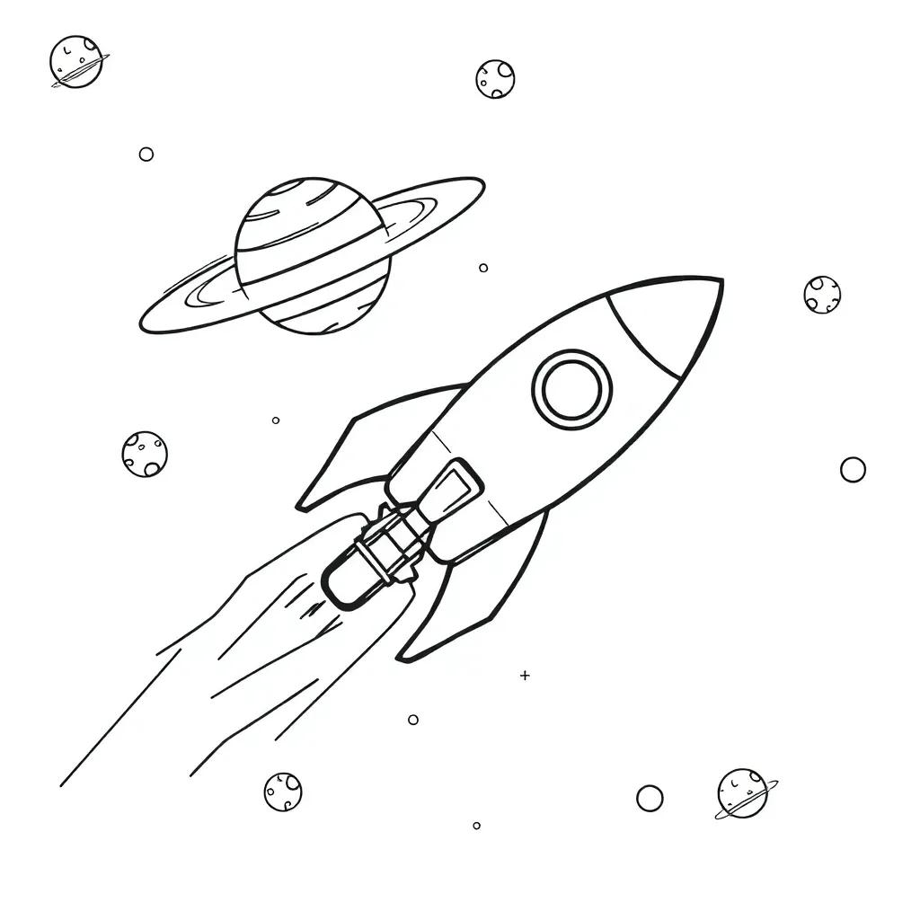 High Quality Free Space Coloring Pages Printable